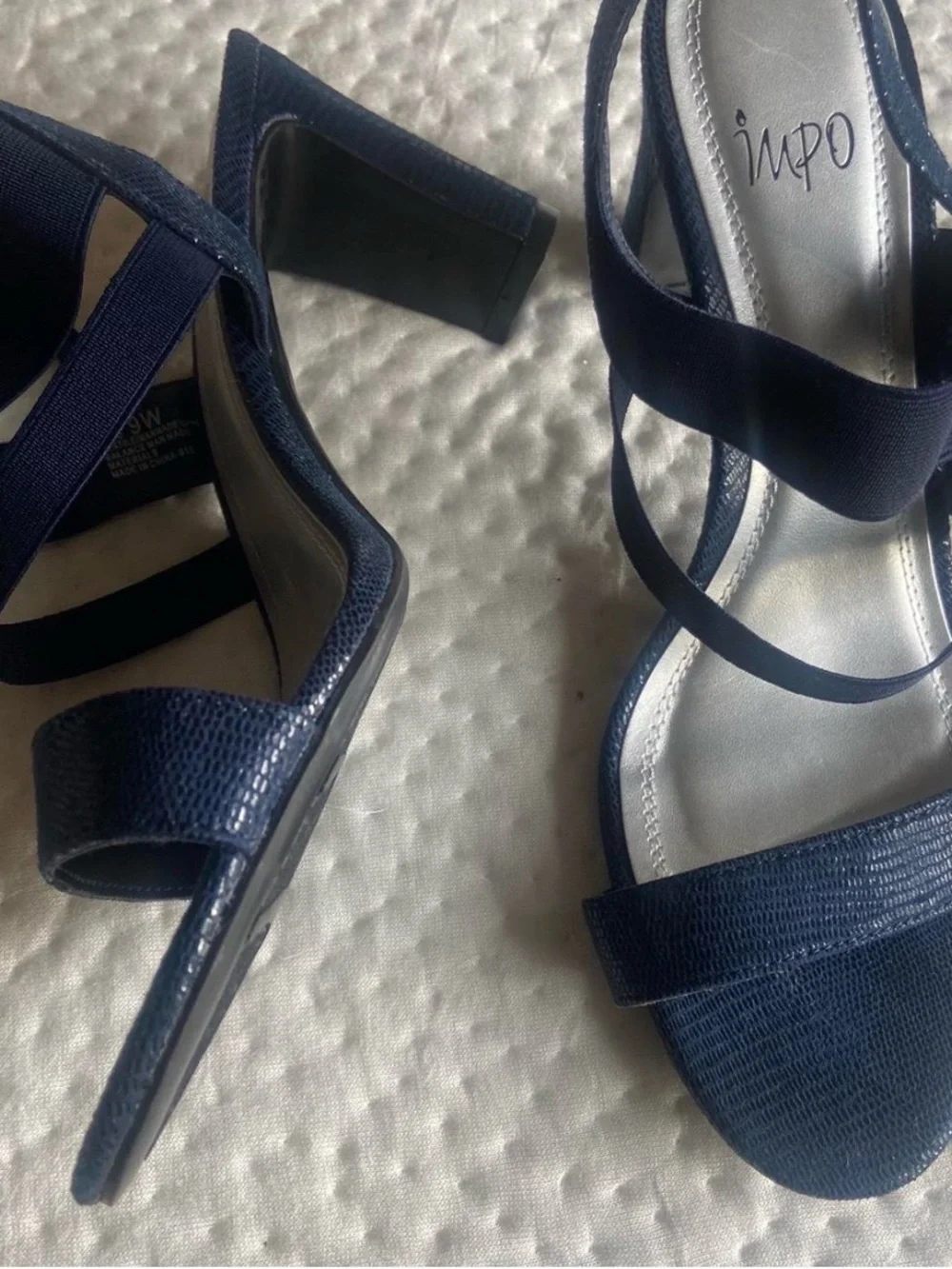 Impo Navy Multi-Strap Slingback Sandals for Women